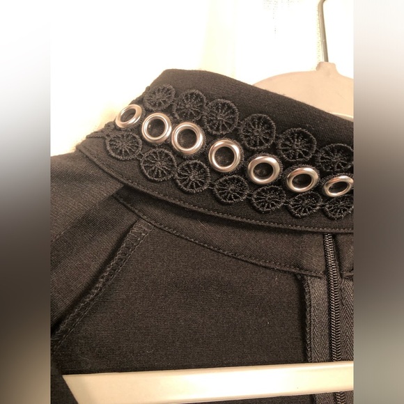 Black Studded Women's Top - Picture 6 of 11